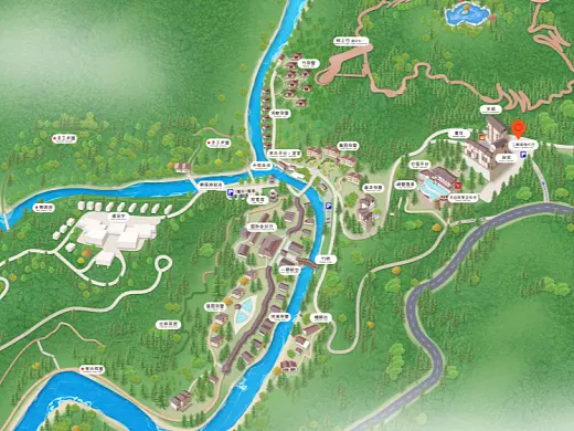 德钦结合景区手绘地图智慧导览和720全景技术，可以让景区更加“动”起来，为游客提供更加身临其境的导览体验。